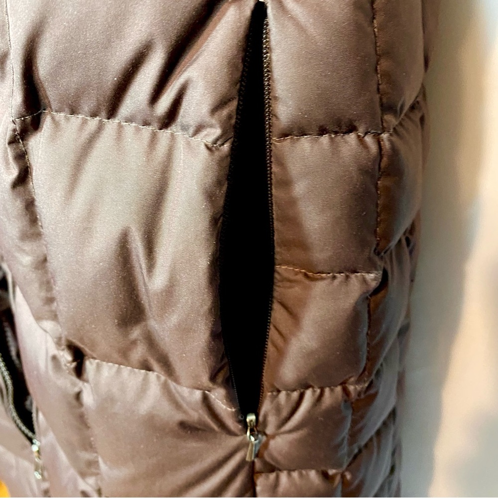 PATAGONIA Down With It Square Quilted Brown Puffer Coat Parka - Picture 6 of 11
